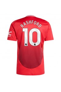 Fotbalové Dres Manchester United Marcus Rashford #10 Domácí Oblečení 2024-25 Krátký Rukáv